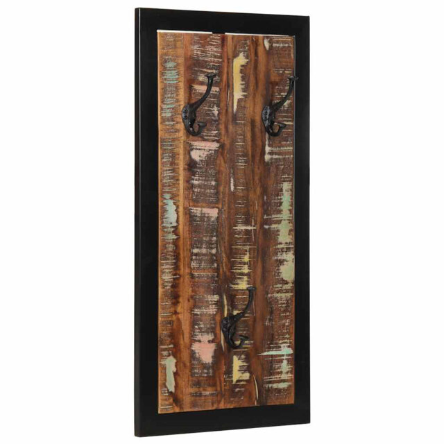 Coat Rack 40X2x80 Cm Solid Rough Wood Mango