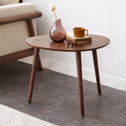 50/65cm 100% Solid Oak Oval Side Table