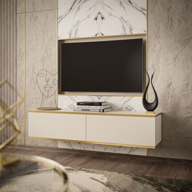 "Amber-Lea Unfinished TV Stand for TVs up to 65"""