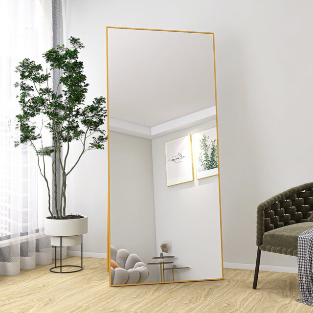 Aluminium Rectangle Floor Mirror