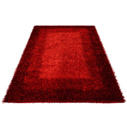 Mali Handmade Shag Red Rug