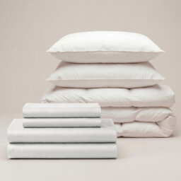 Sateen Bedding Bundle (Bedding Set + Duvet + 2 Pillows)