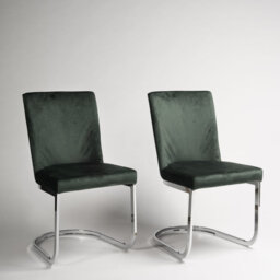 Aurelus 48cm H Tufted Upholstered Cantilever Chair in Black