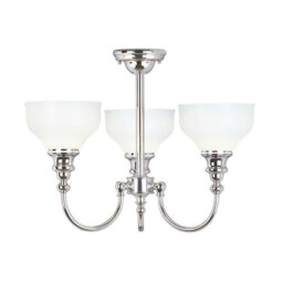 Beallsville Glass Semi Flush Mount