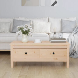 Warren Solid Wood Four Leg Coffee Table with Storage