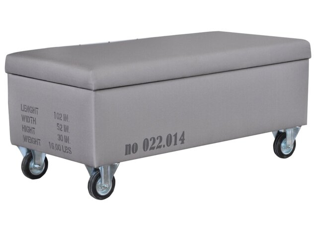 Loft Polyester Blend Upholstered Storage Bench