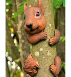 Harkins Animals Weather Resistant UV Resistant Plastic Garden Statue