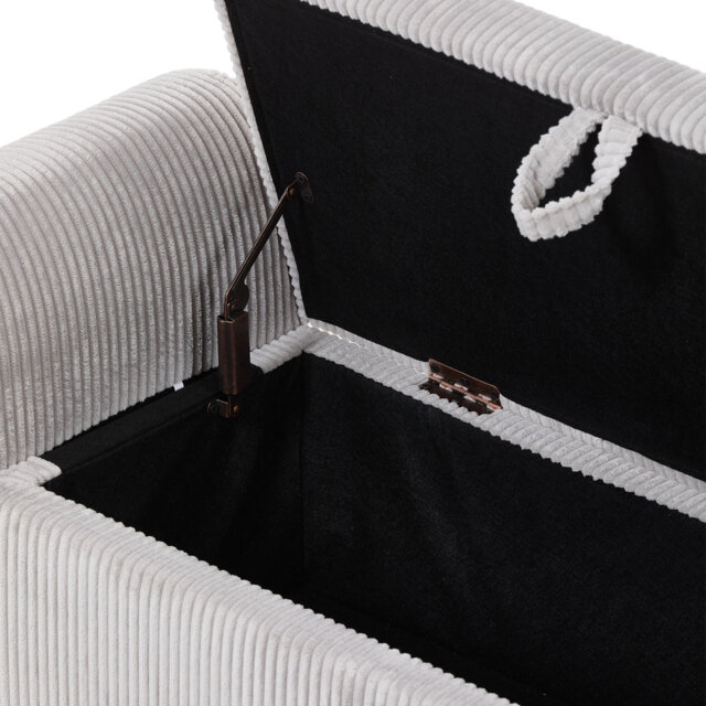 Corduroy Upholstered Storage Bench