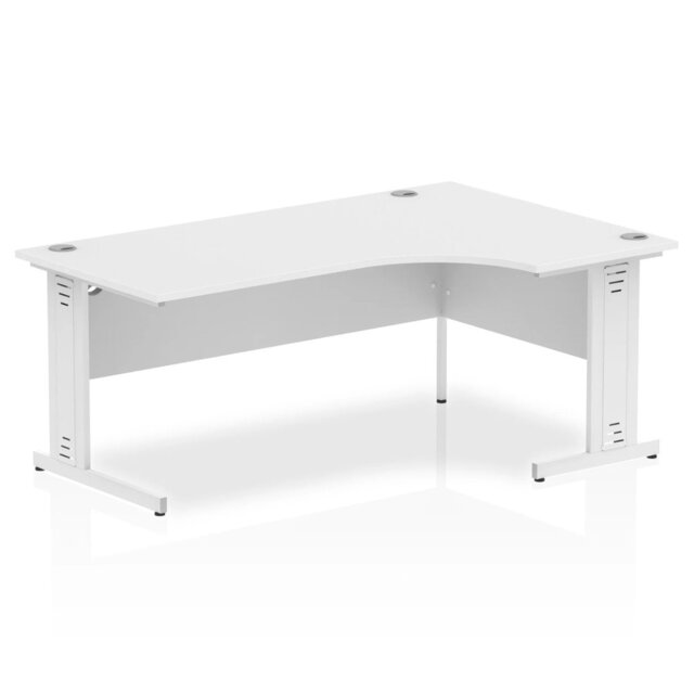 Impulse L-Shaped Metal Base Computer Desk