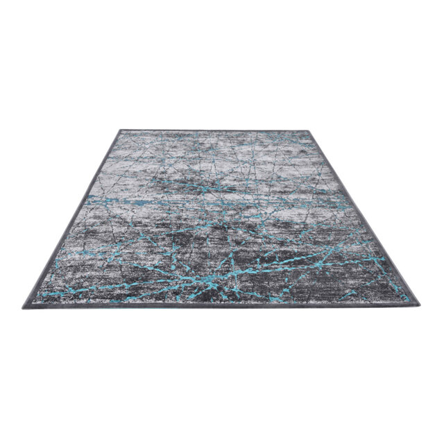 Orelia Machine Woven Turquoise Rug