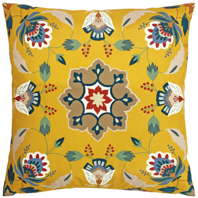 Indoor / Outdoor Floral Square Cushion