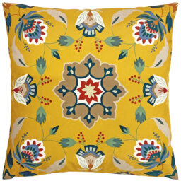 Indoor / Outdoor Floral Square Cushion