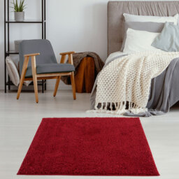 Myshaggy Collection Rugs Solid Design in Red