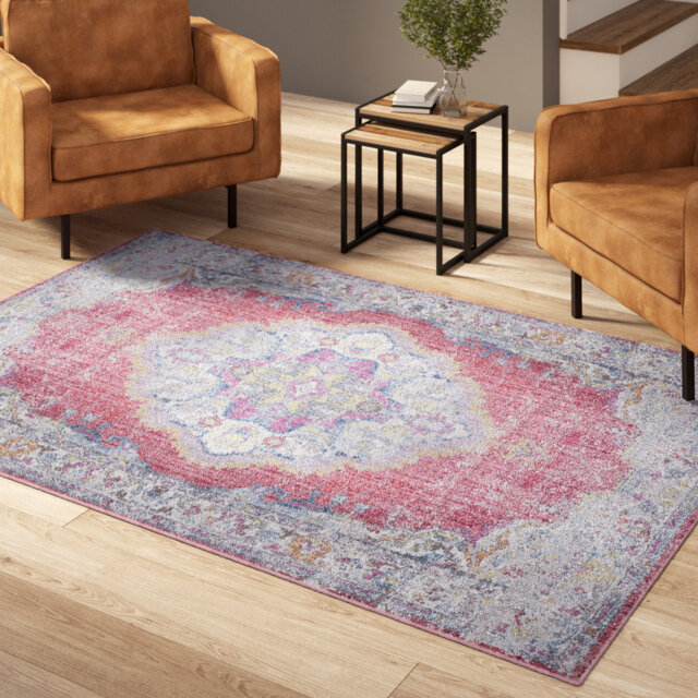 Cambridge Fuchsia / Light Grey Rug