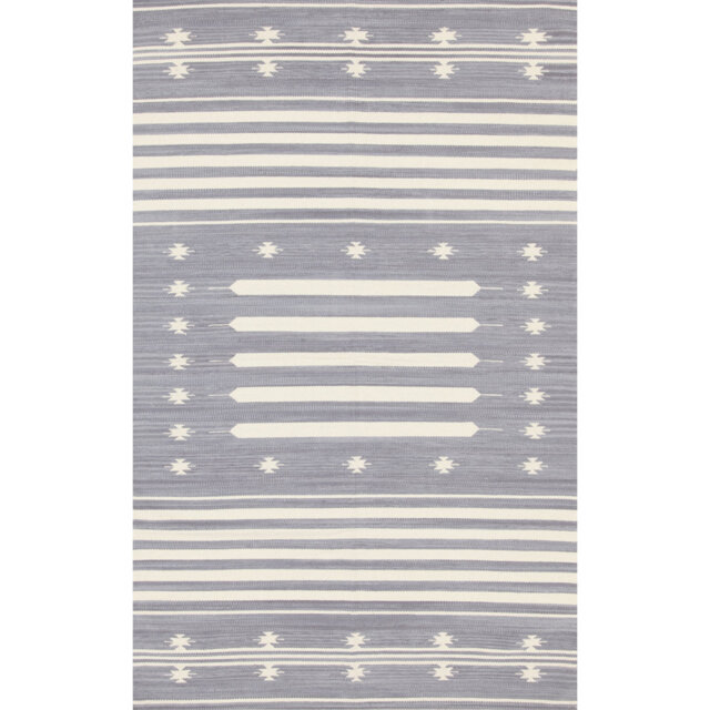 Handmade Flatweave Grey Rug