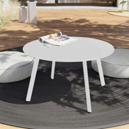 Round Metal Outdoor Coffee Table , 70cm cm W 70cm cm D