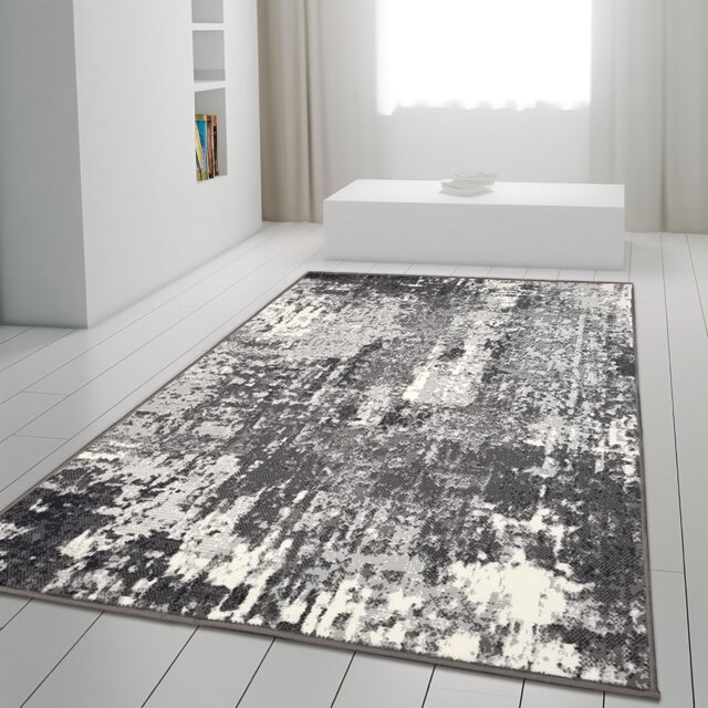 Adilkhan Beige/Grey/Black Rug