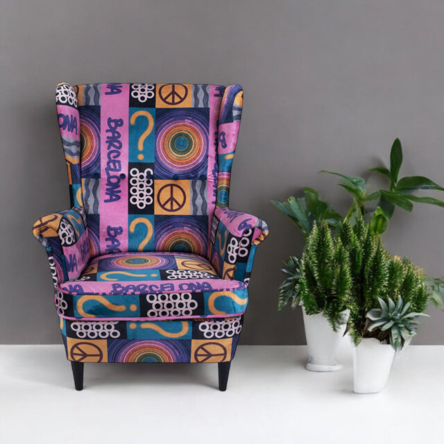 Callison Velvet Wingback Chair