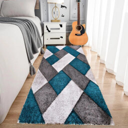 Modern Stylish Large Shaggy Rug Hallway Runner Living Room Bedroom Area Rug Carpet Mat