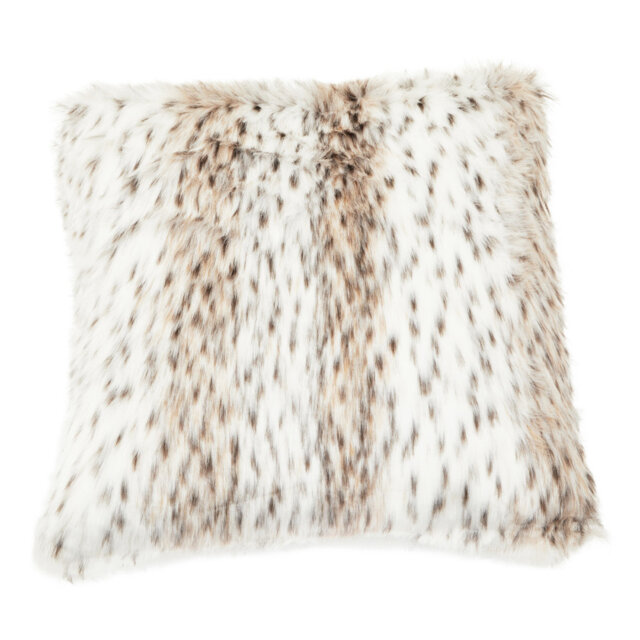 Agrima Feathers Animal Print Square Scatter Cushion With Filling