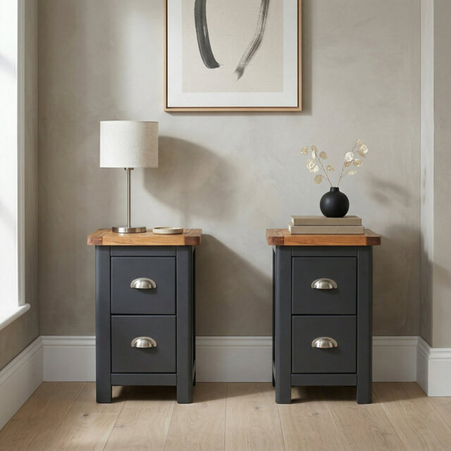 Set of 2 Dunkeld Petite 2-Drawer Bedside Cabinets