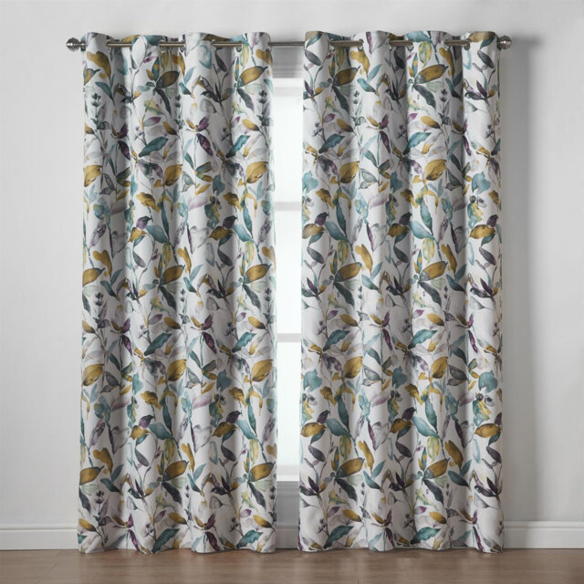 Kanab Giverny Room Darkening Eyelet Curtains