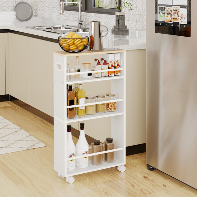 Christerfer Wood Bar Cart