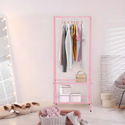 Small Clothe Rack With Shelves