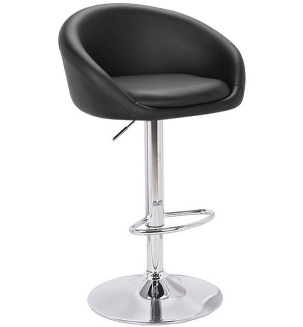 Basile Swivel Upholstered Adjustable Height Counter Stool with Metal Frame