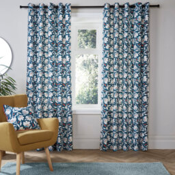 Luna Cotton Semi Sheer Curtain Pair