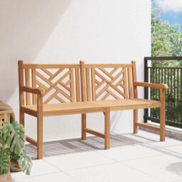 Garden Bench Brown 114 X 60 X 90 Cm Solid Teak Wood