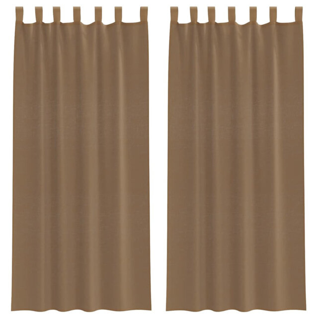 Vidaxl Voile Curtains With Loops 2 Pcs 140 Cm
