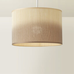 Aniayah 20cm H Bamboo Drum Pendant Shade ( Slip-On ) in Brown
