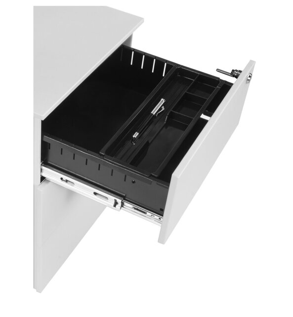 40cm Wide 2 -Drawer Mobile Solid Wood File Cabinet