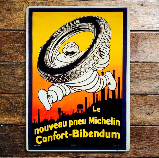 Michelin Tires Le Nouveau Pneu Metal Wall DÃ©cor