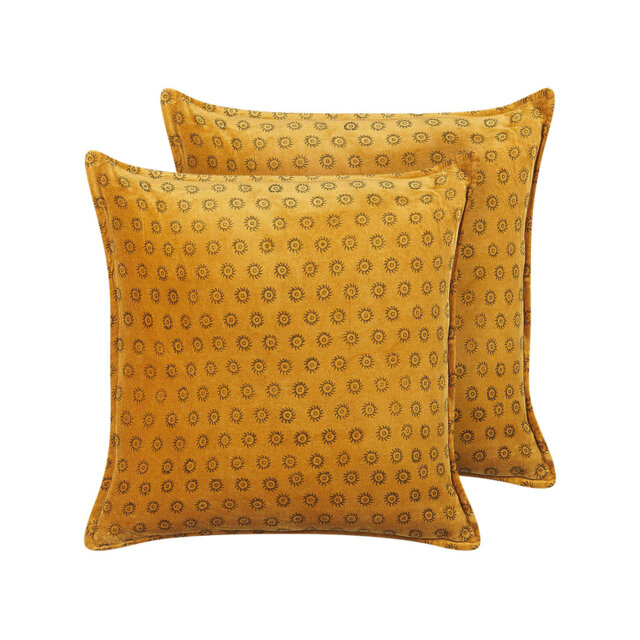 Vetter Abstract Yellow Square Scatter Cushion Cushion with Filling