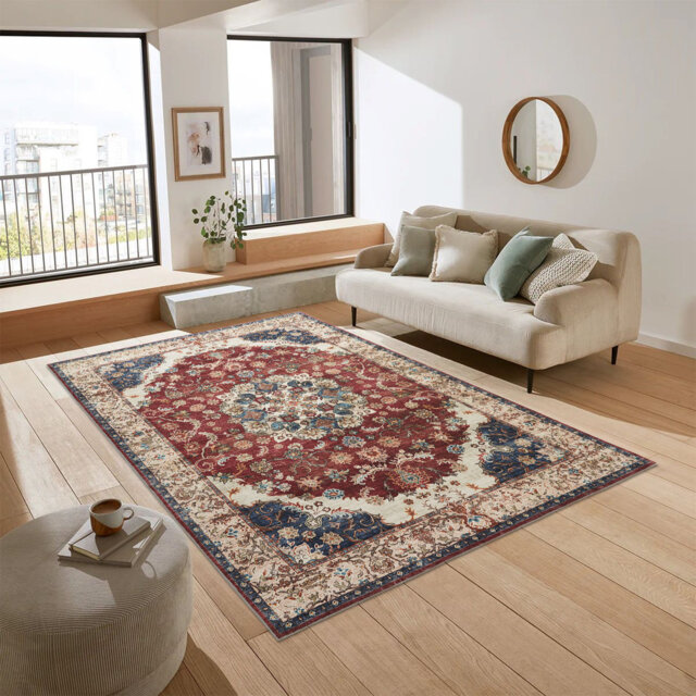 Contemporary Abstract Cashmere Rug – Cozy Plush Area Rug For Home Décor