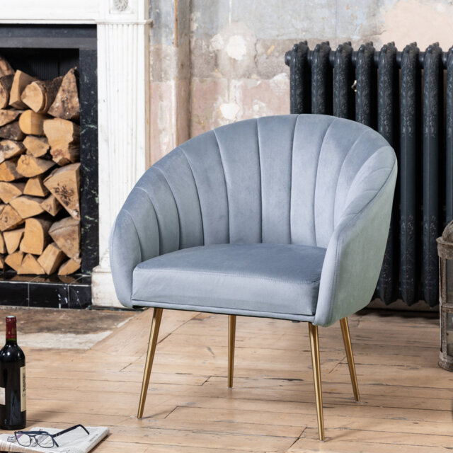 Jaylynn Velvet Accent Chair