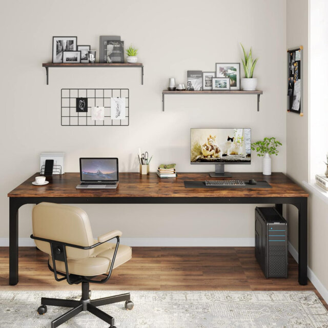 200cm W Metal Base Computer Desk