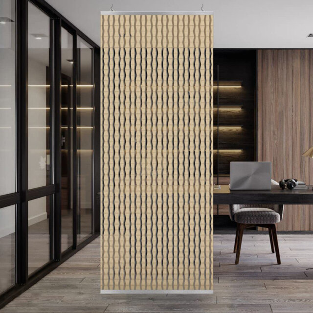 118cm W x 240cm H Metal Hanging Room Divider