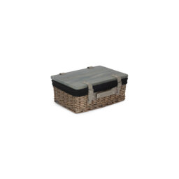 Wicker Gift or Storage Hamper with Lining