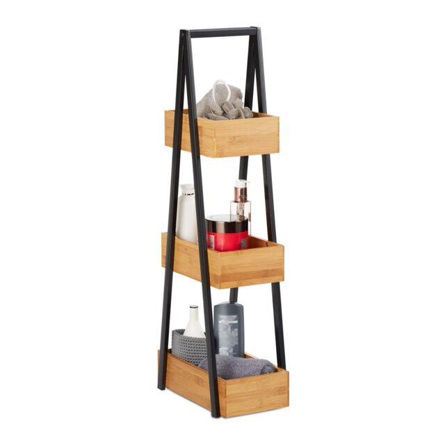 Bamboo Freestanding Bathroom Shelves