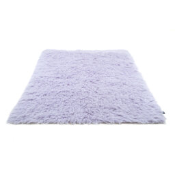 , Purple Fluffy, hand-woven flokati rug made of 100% virgin wool