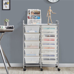 91cm H x 63cm W Utility Storage Cart with Wheels