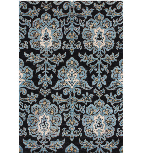 Geometric Hand Knotted Area Rug
