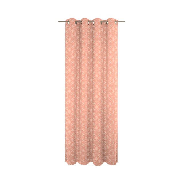Dellview Retro Floret Eyelet Opaque Curtains