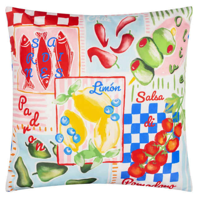 Mediterranean Picnic Outdoor Cushion Cover