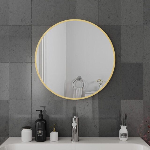 Aluminum Round Mirror