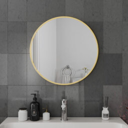 Aluminum Round Mirror
