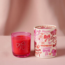 Fruity Jar Candle with Glass Holder